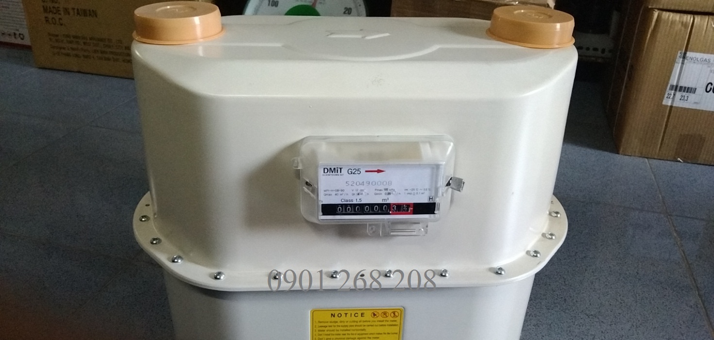 Dong ho do luu luong dang mang G25 100kPa Dmit